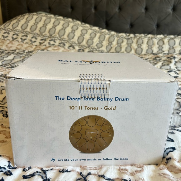 ✨ EUC. Balmy Drum. Gold Steel Tongue Drum. 10 inch - Picture 9 of 16